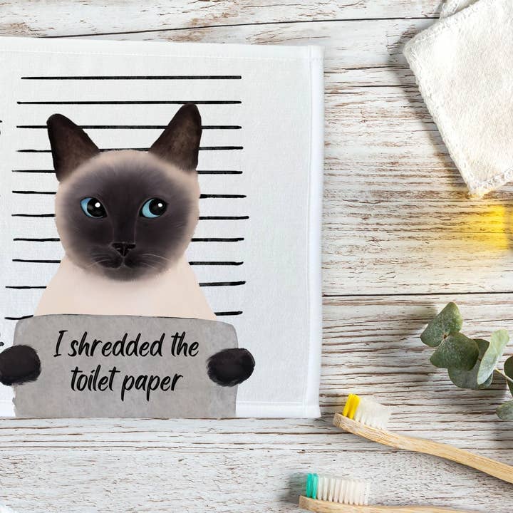 MerikaArt – Pano de lavagem por atacado – Pano de Lavar Gato Siamês3