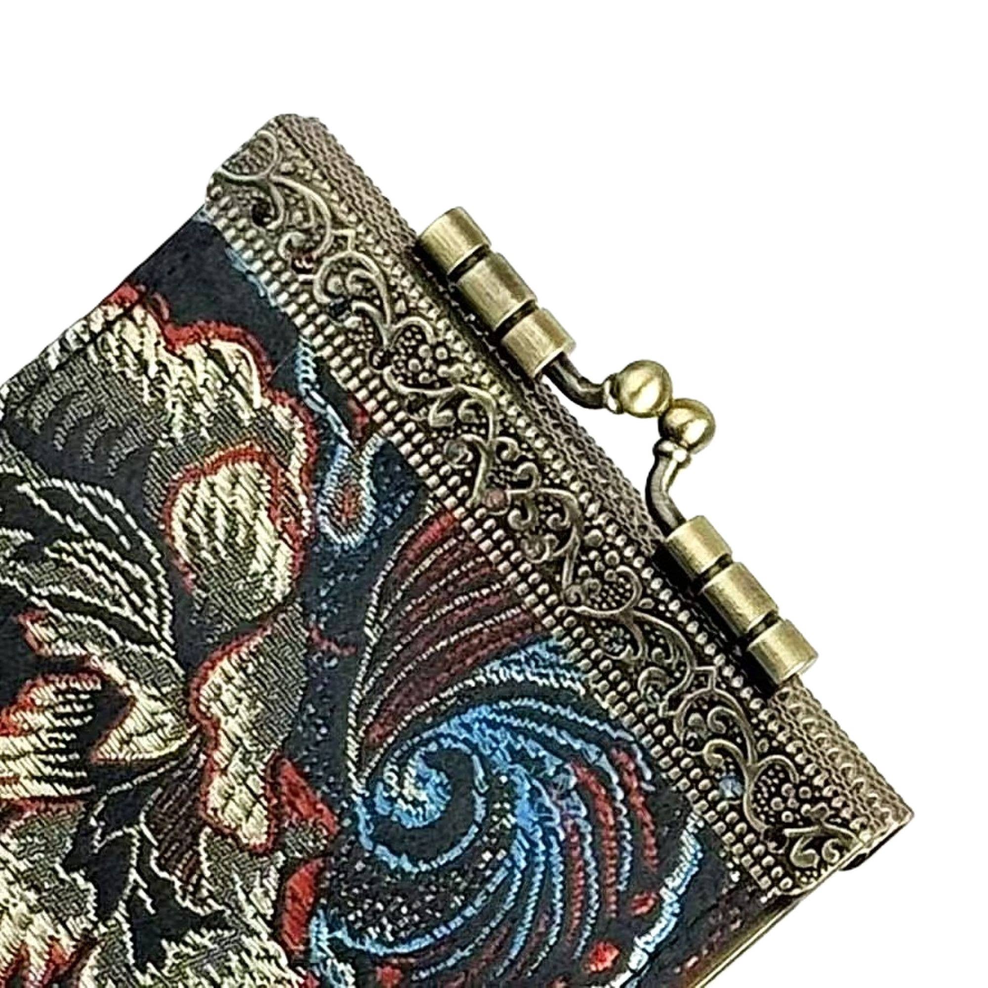 Cathayana - Wholesale Card Holder - Women's - Floral Brocade RFID Card Holder8