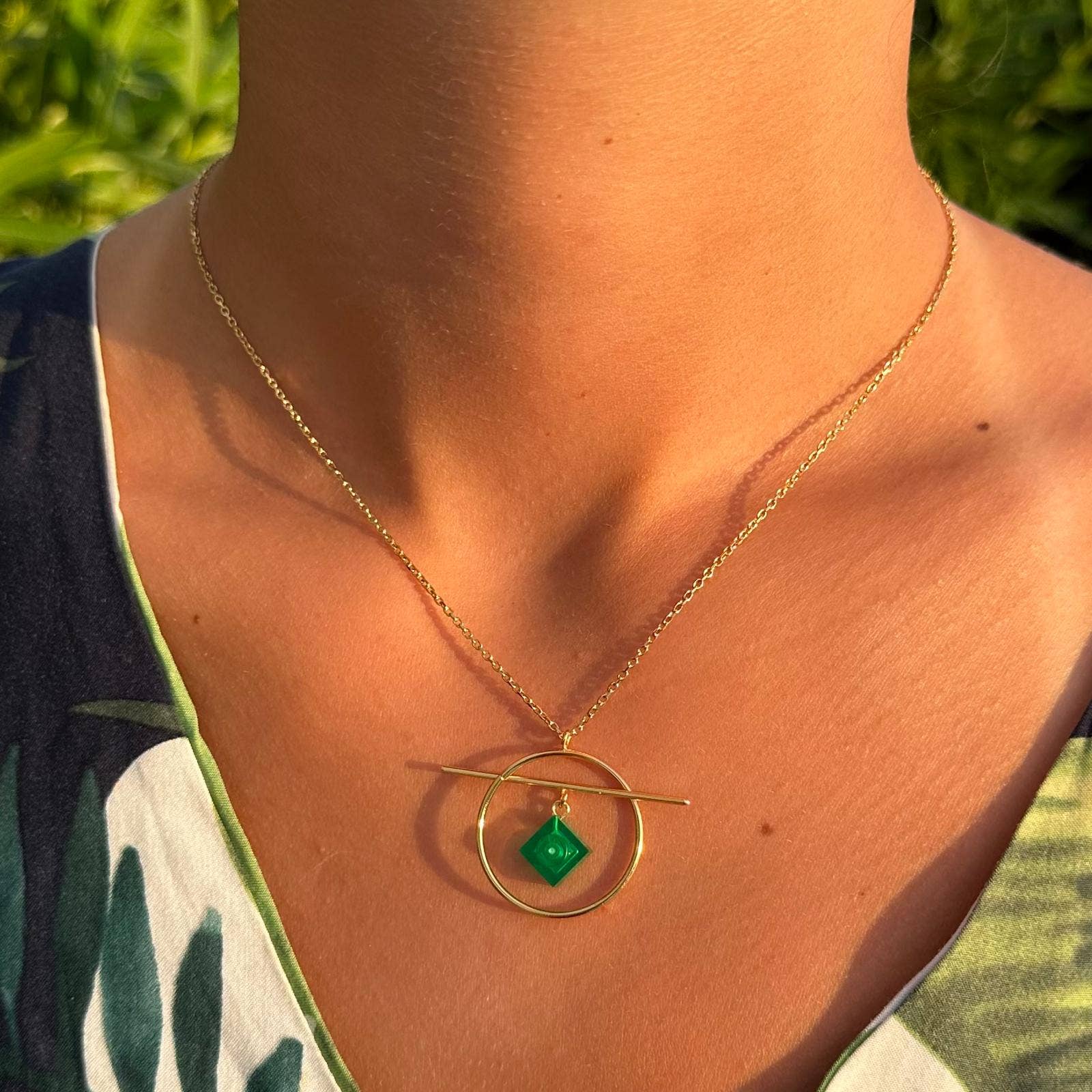 Brique d'Oreille - Wholesale Pendant/Charm Necklace - Geometric necklace with a Lego brick - Les Astucieuses25