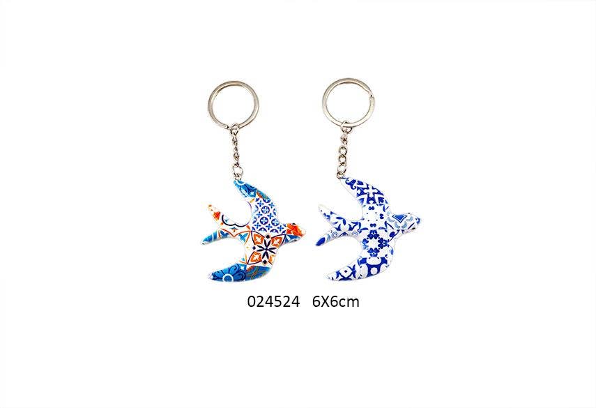 Faye - Wholesale Wall Hook - Swallow Keychain 'Bordache' 2 Ass