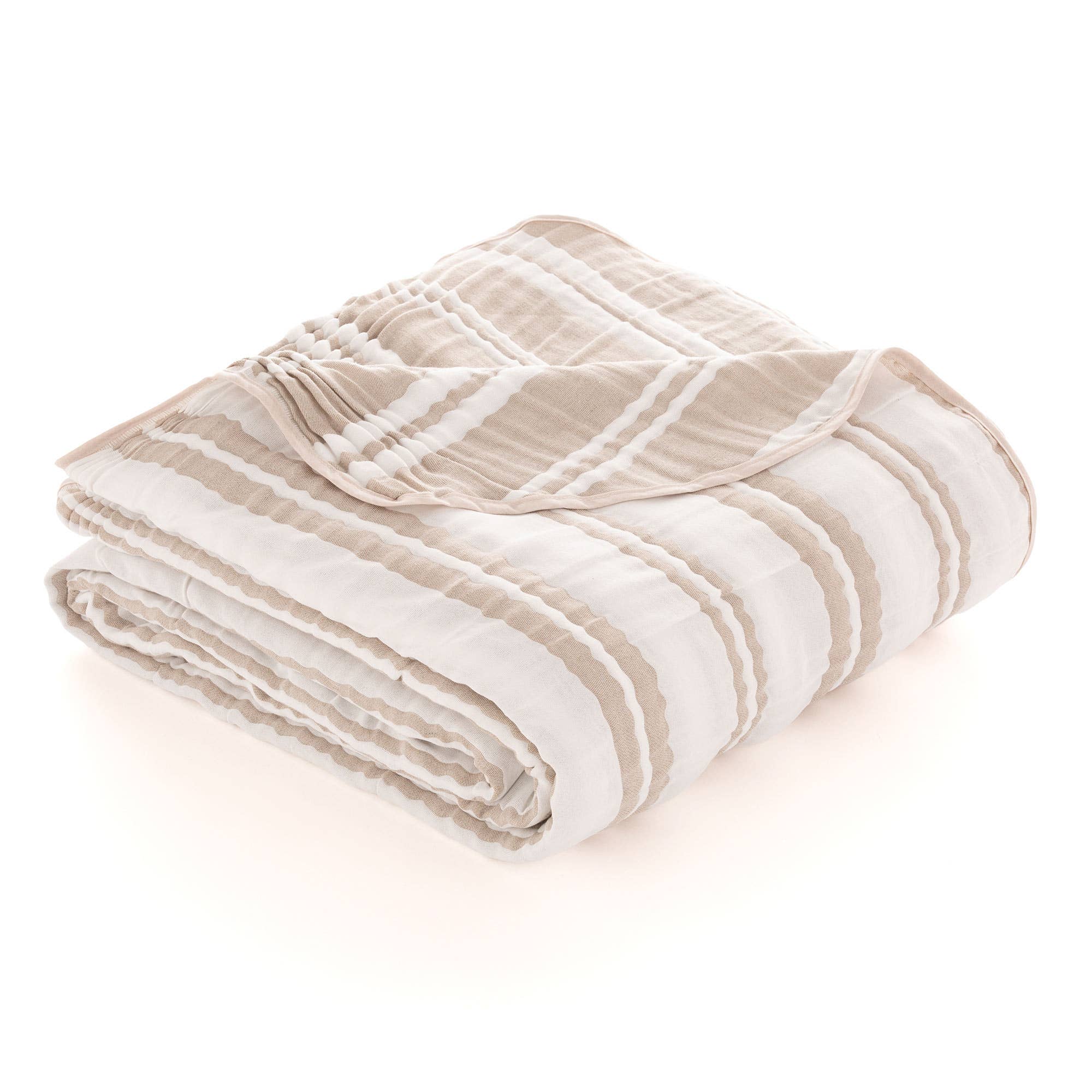 GAMUSI – Edredão por atacado – Colcha jacquard leve algodão riscas TENA4