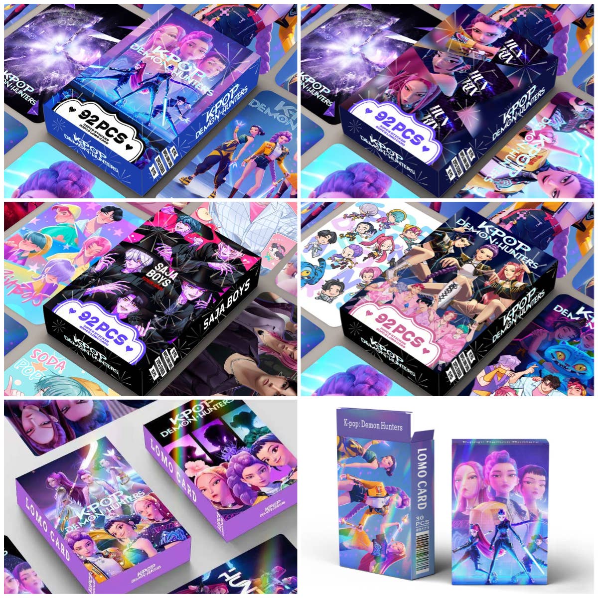 Auraquise - Wholesale Sticker - Kids & Baby - Kpop Demon Hunters Holographic Photocard Set Double-Sided LOMO Cards Mini Stickers & Collectible Flash Cards15