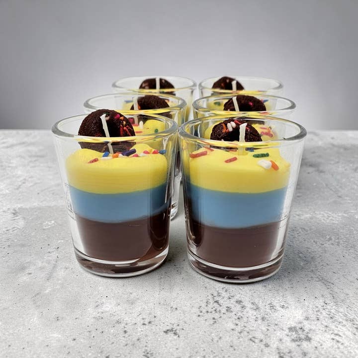 Candlelit Desserts - Wholesale Novelty Candle - Shot Glass Candles - Choose Your Scent13