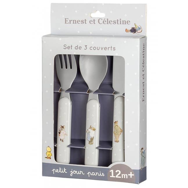 EC903K Bestick set Ernest & Célestine för wholesale av Petit Jour Paris