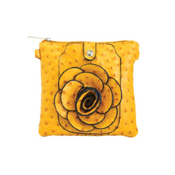 22 Tote - Vendita all'ingrosso Borsa a tracolla - Donna - Borsetta a tracolla per cellulare con fiore di struzzo2