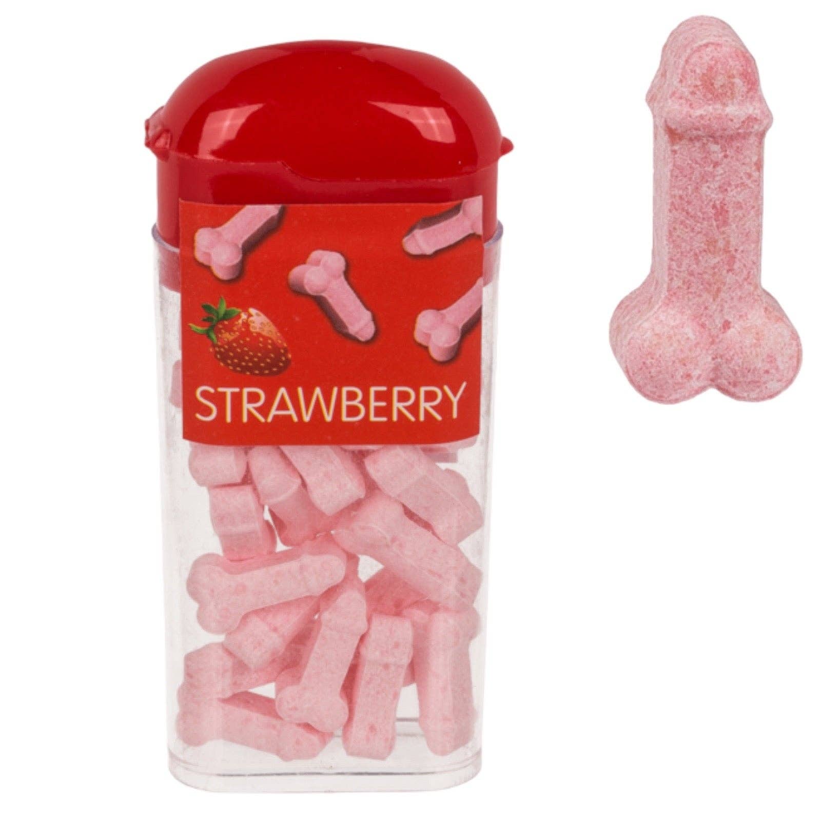 Kinky Pleasure - Wholesale Gummy - Kinky Pleasure - OB053 - Tiktak Penis Willy's - 4 Flavors - Strawberry, Banana, Mint, Cherry - 18 gr2