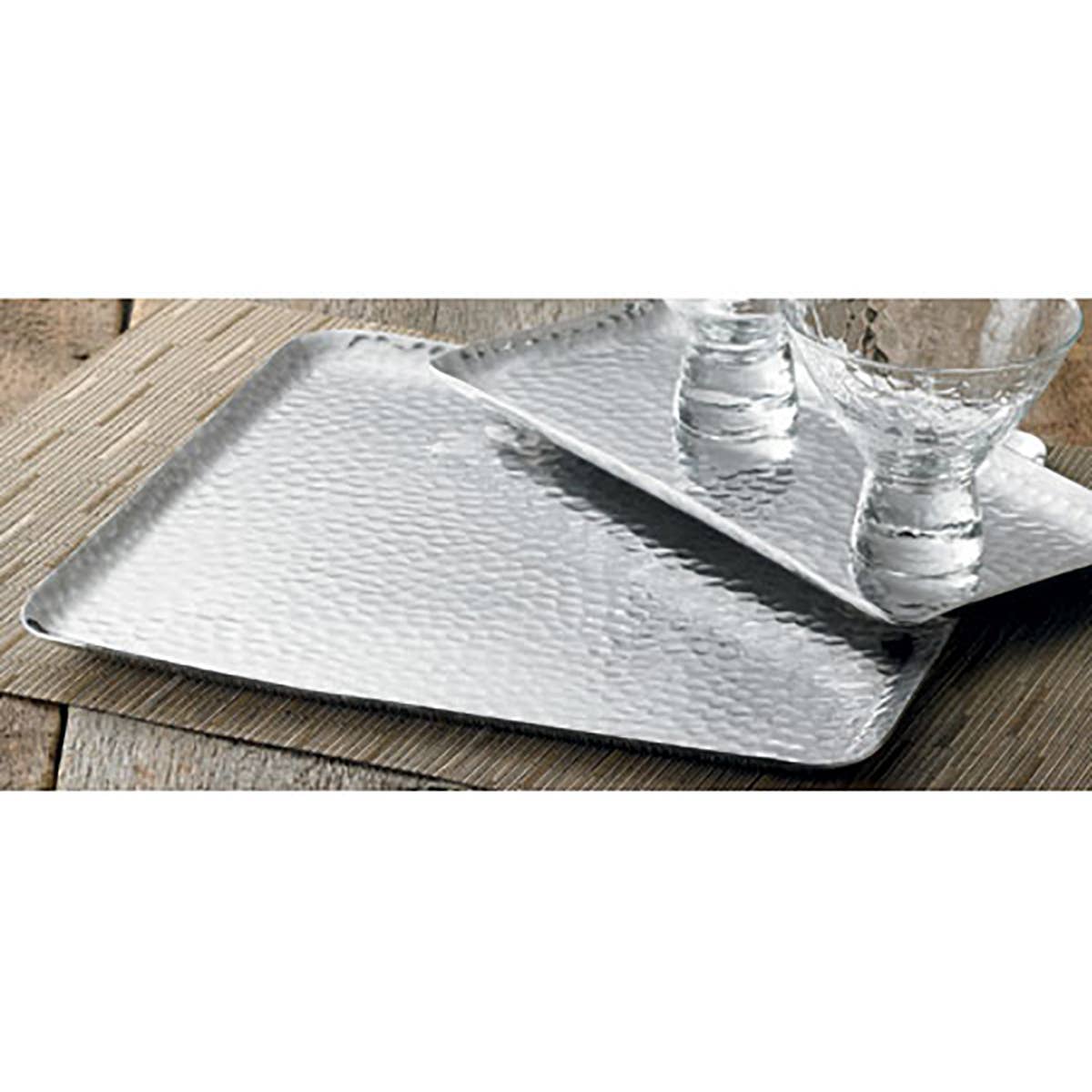 India Handicrafts Inc - Wholesale Decorative Plate/Dish/Bowl - Hammered Square Plate2