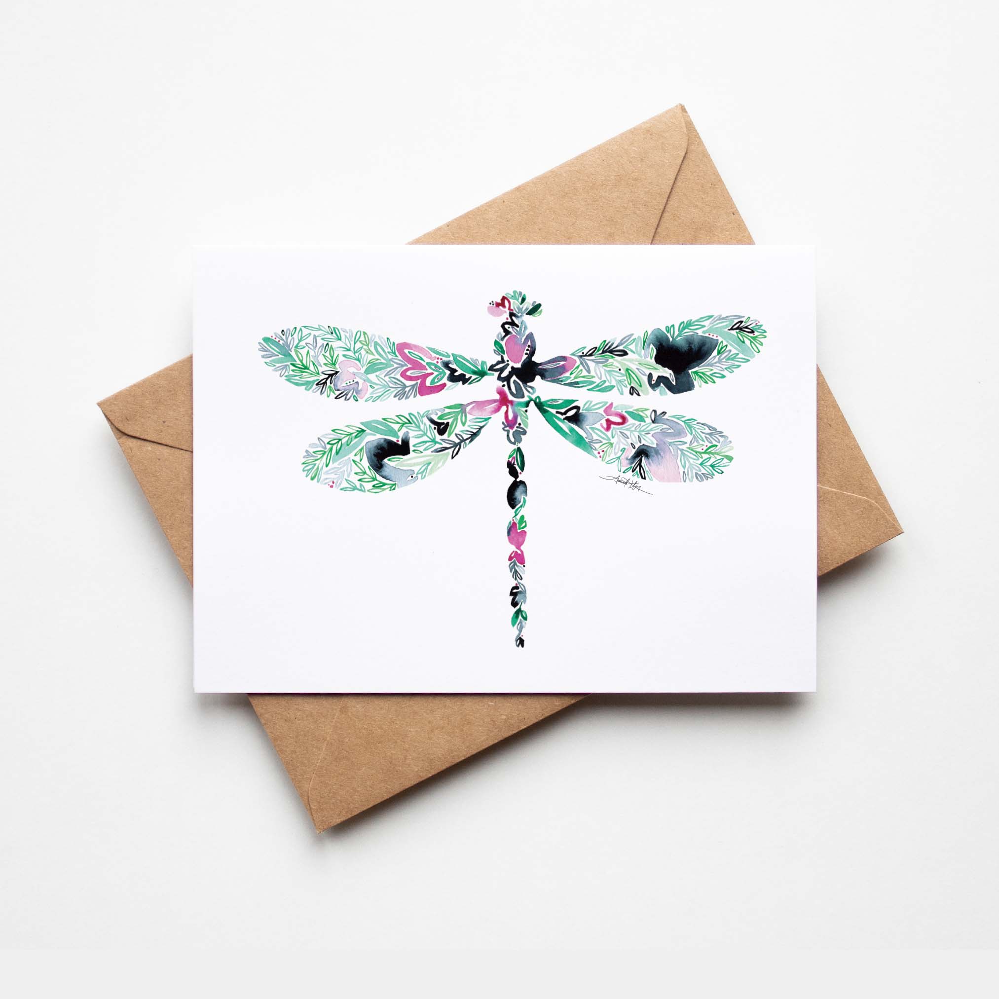 Amanda Klein Co. – wholesale Everyday greeting card – Dragonfly Single Note Card0