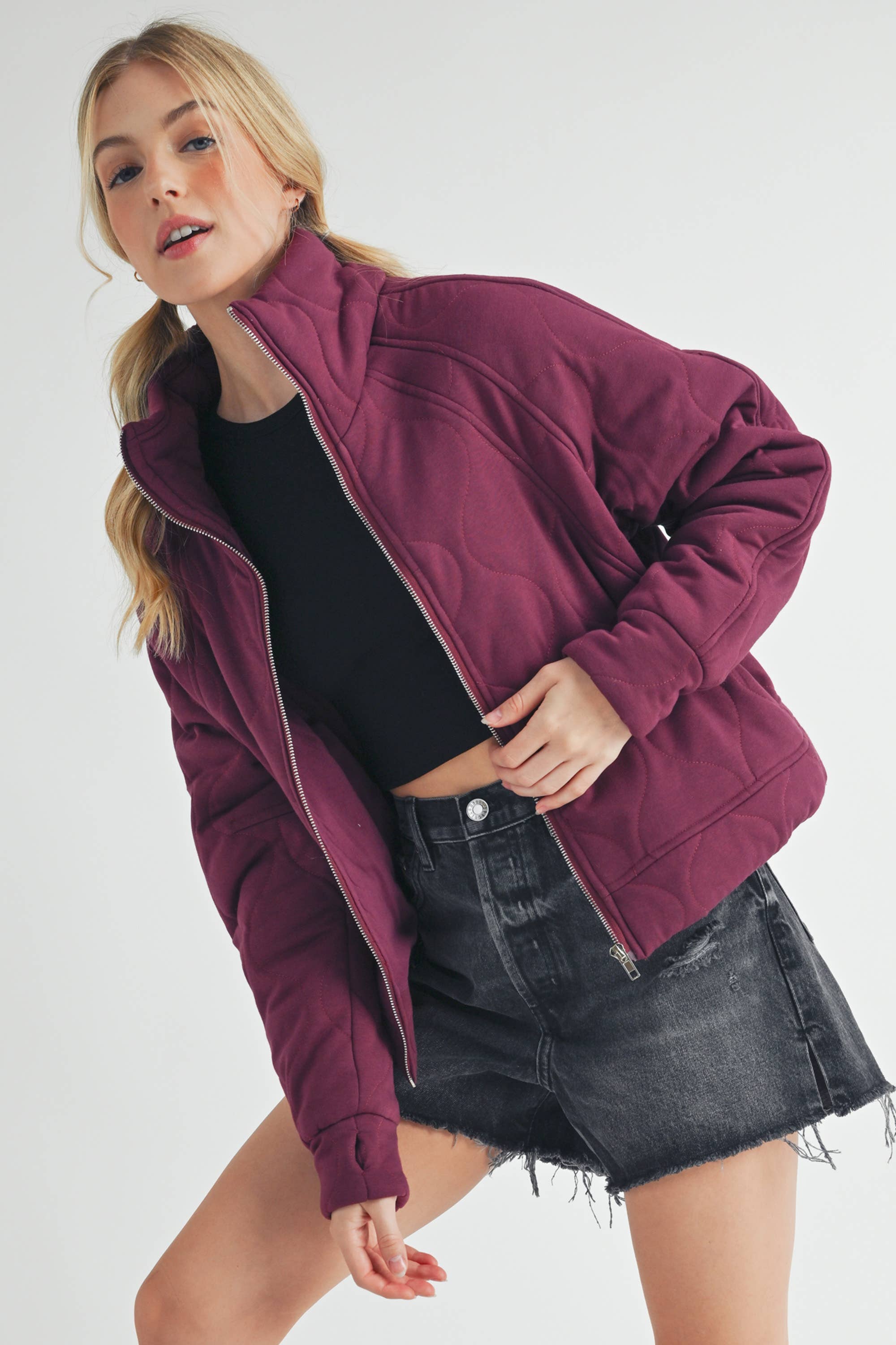 AEMI + CO - Wholesale Puffer Jacket - Women's - 5129EK Darla Quilted Jacket 118