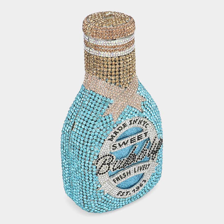 Sensibling Corp. - Wholesale Clutch Bag - Women's - Crystal Rhinestone Bubbles Champagne Clutch / Shoulder Bag