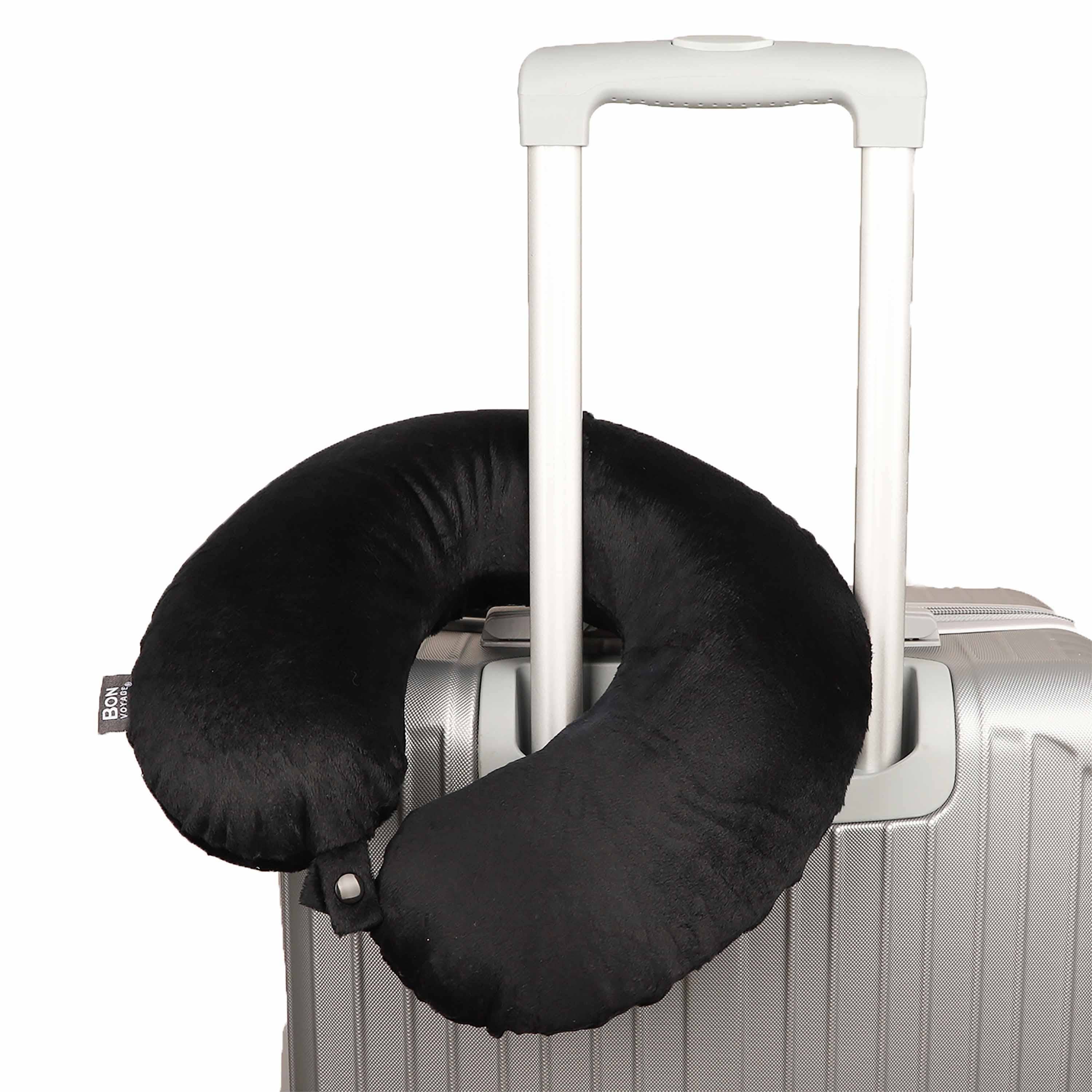 Sutton Home Fashions LLC - Wholesale Travel Pillow - Bon Voyage Classic Memory Foam Travel Neck Pillow Black20