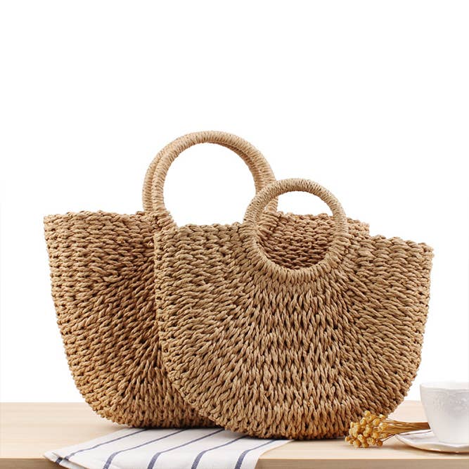 UNISHE - Wholesale Beach Bag - ACC1372 Hand Knitting Casual Summer Beach Straw Bag