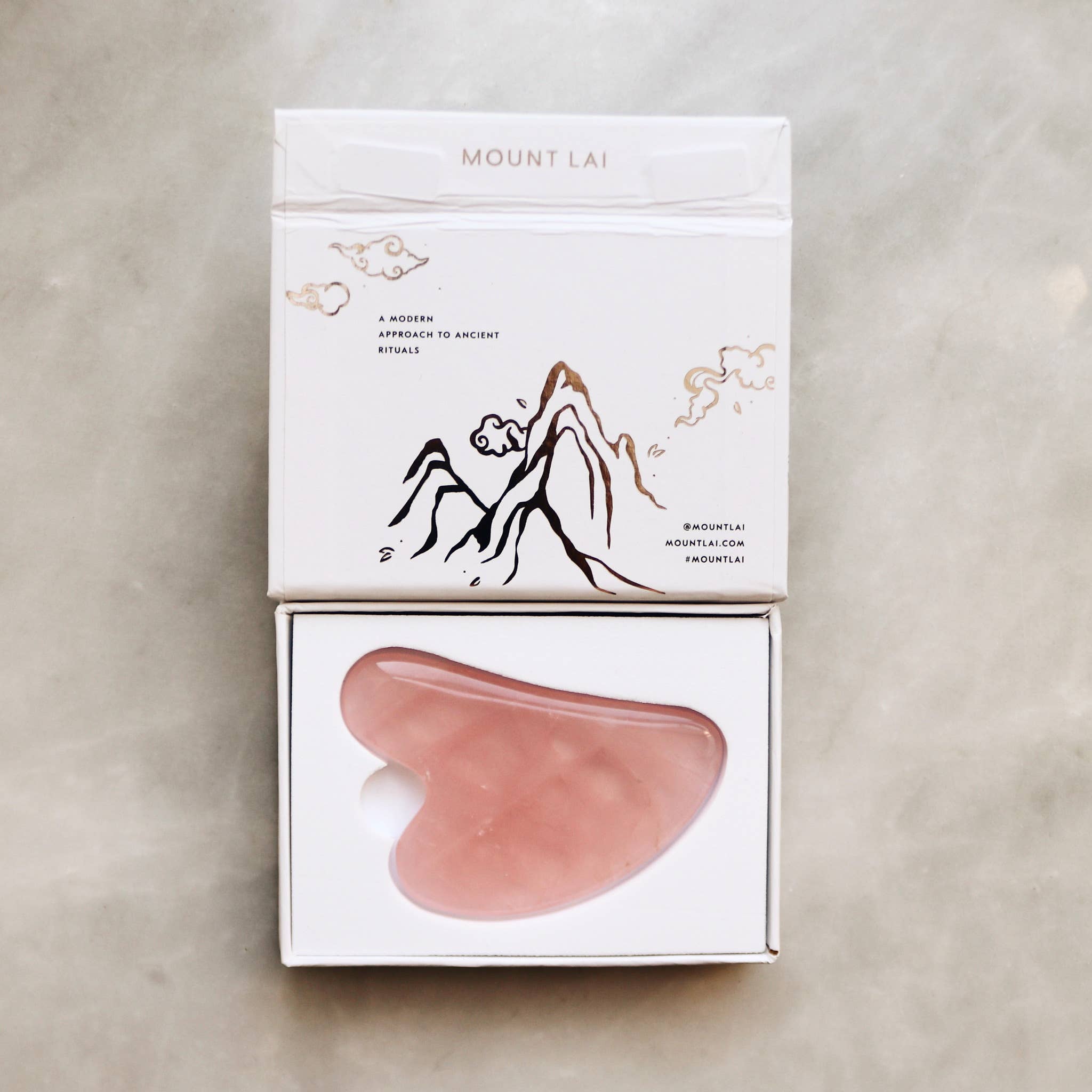 Mount Lai - Wholesale Gua Sha Tool - The Rose Quartz Gua Sha Facial Lifting Tool1