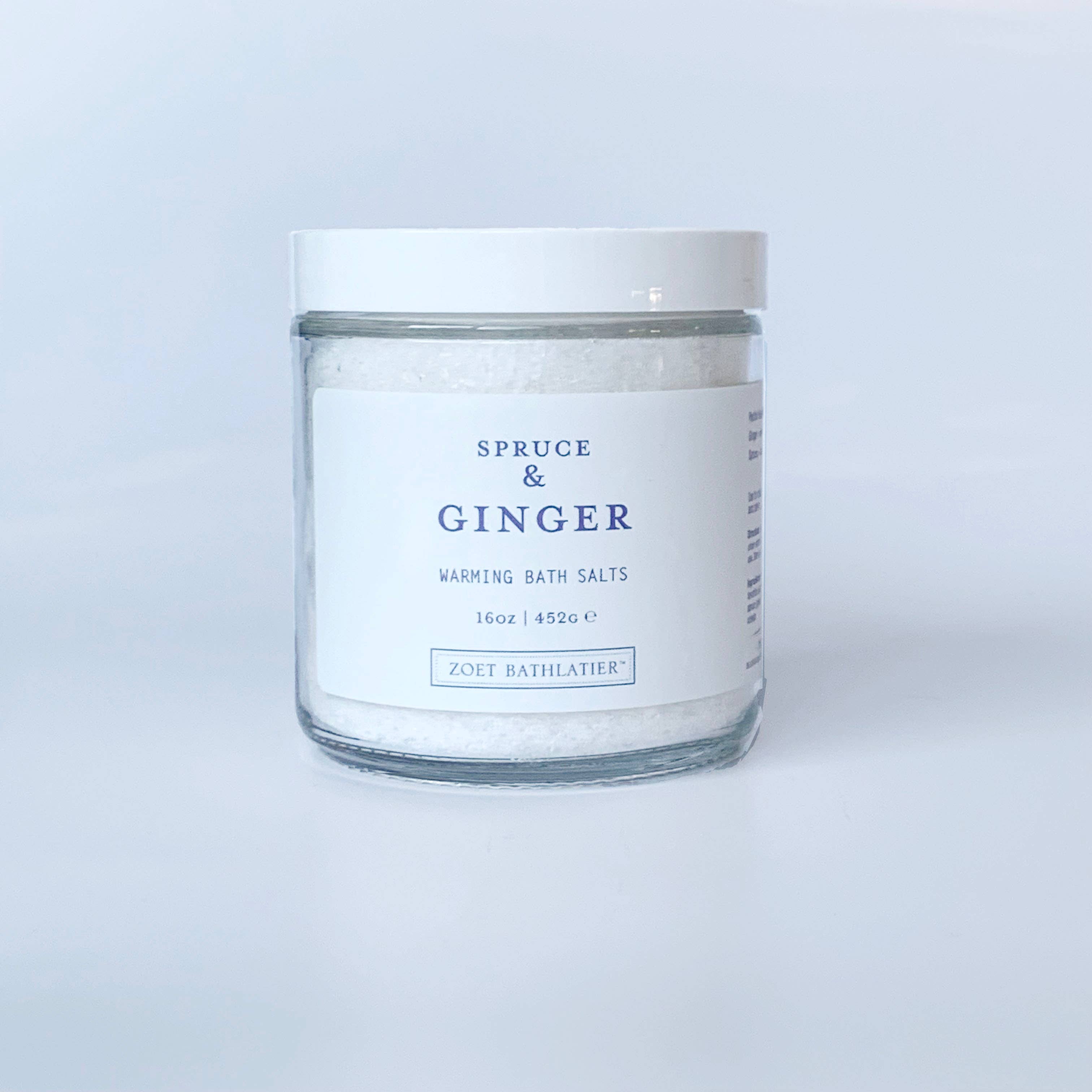 Zoet Bathlatier - Wholesale Bath Salts - Spruce & Ginger Bath Salt