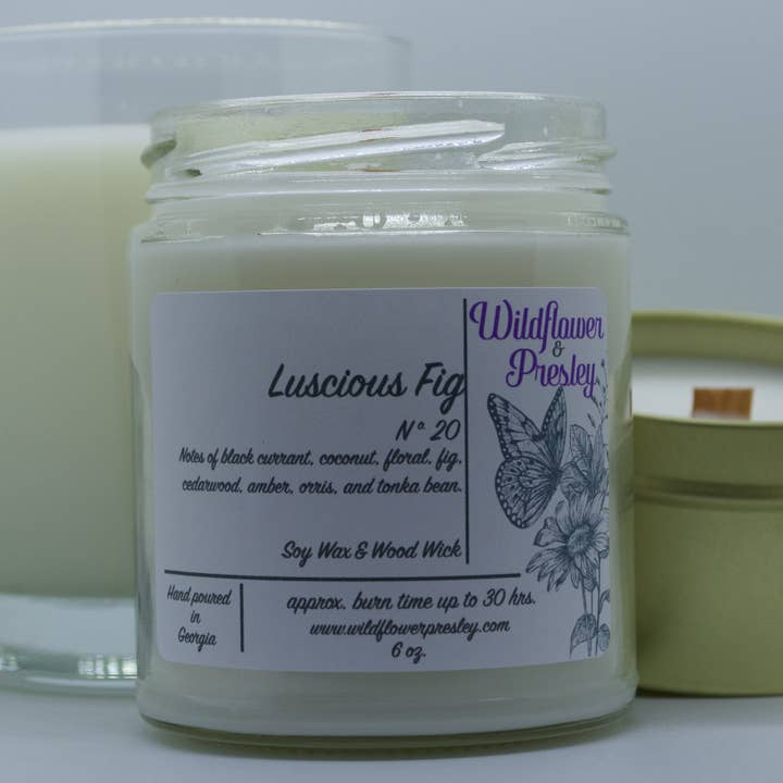 Luscious Feigenkerze 11oz für den Großhandel von Wildflower & Presley