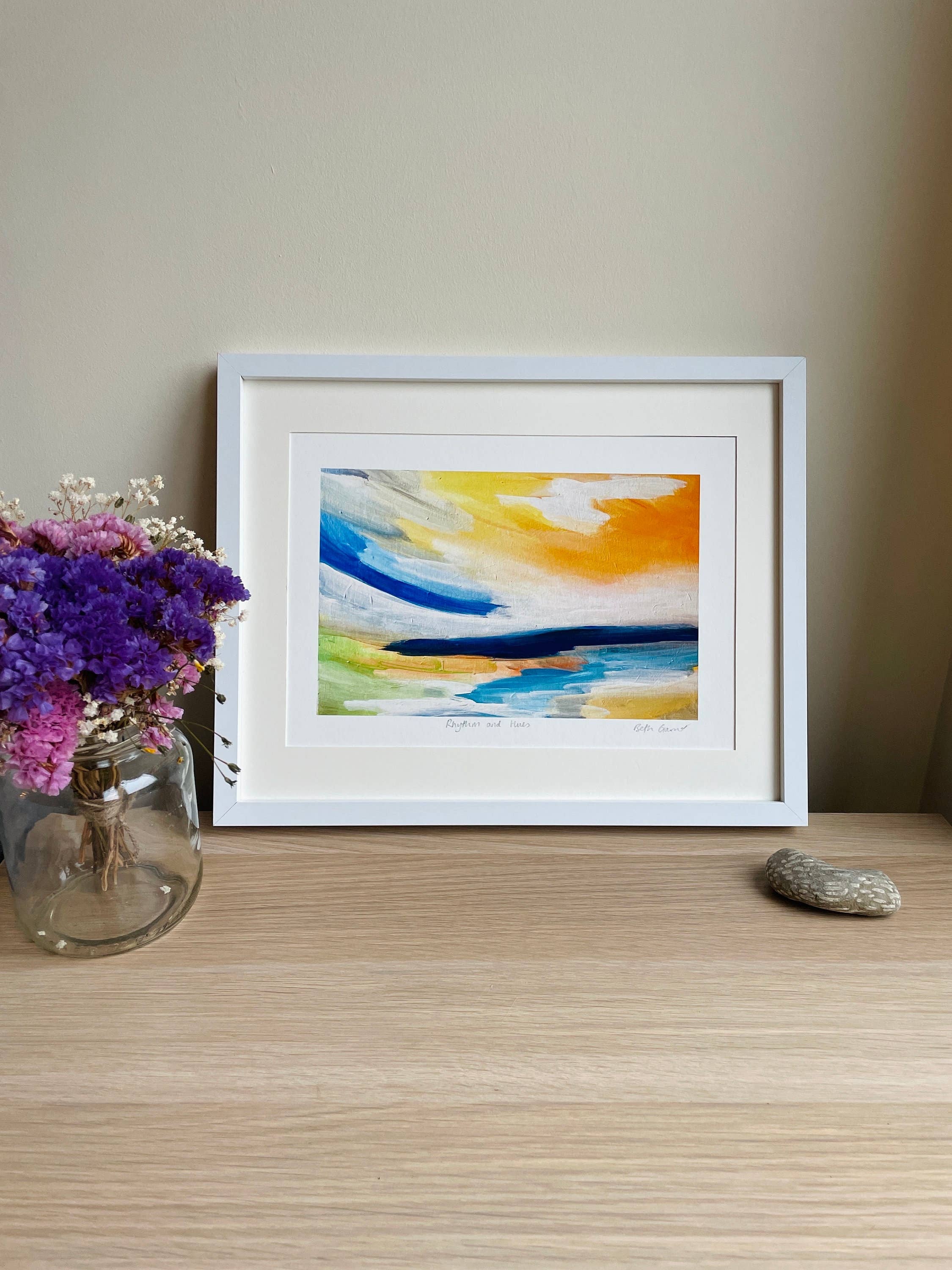 Beth Garner - Wholesale Art Print - 'Rhythm and Hues', Yellow Landscape A4 Print6