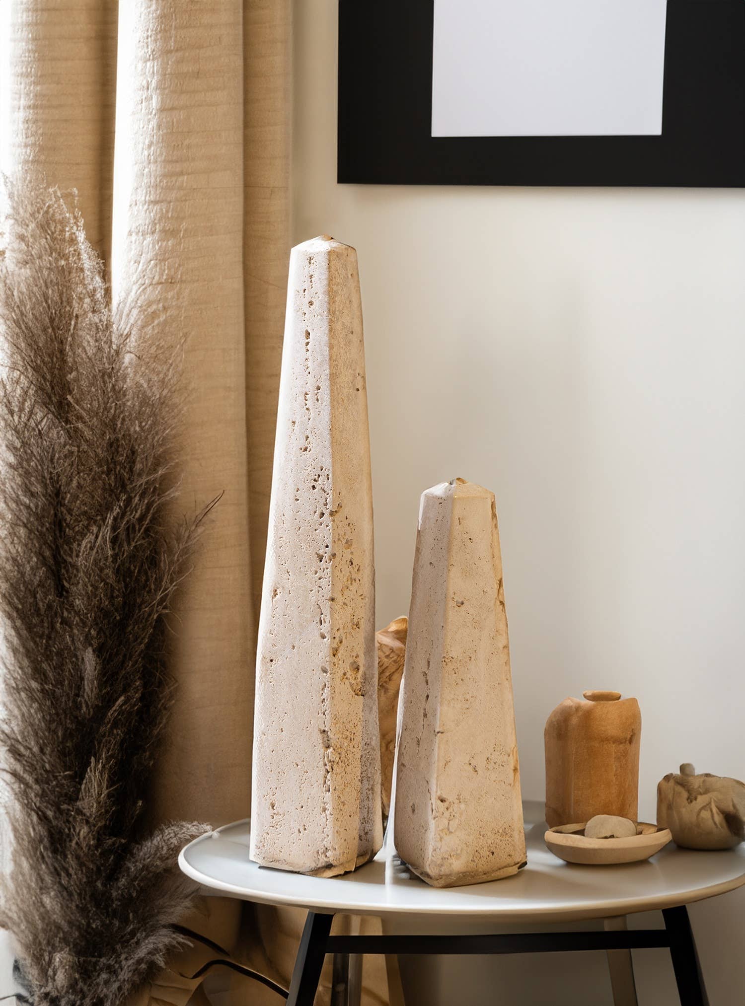 Beige Travertine Obelisk Lg. for wholesale on Faire3