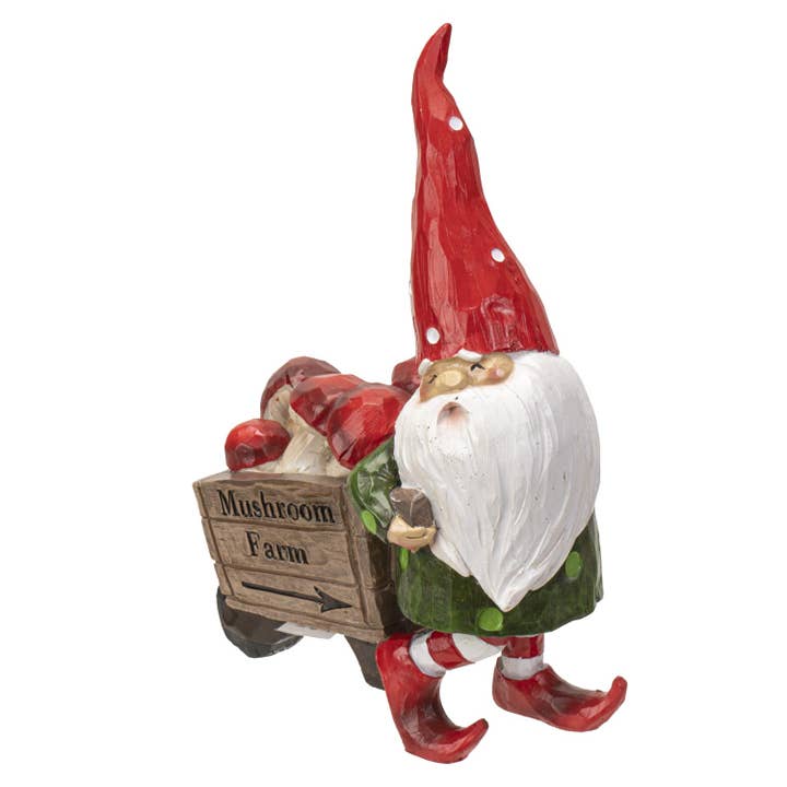 Pacific Trading - Wholesale Decorative Figurine - 14779 Gnome with Wheelbarrow C/24