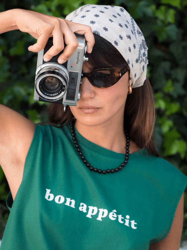 Le Mot - Wholesale Screen Printed T-Shirt - Women's - Bon Appétit Sleeveless T-shirt2