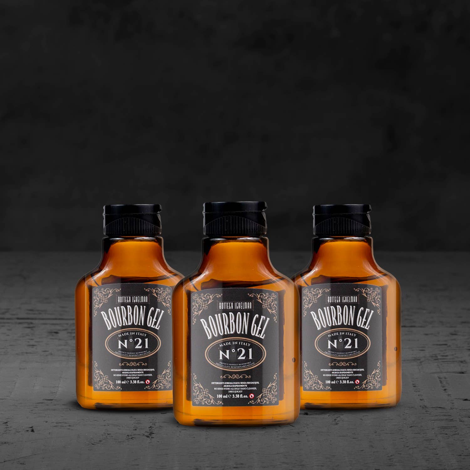 piuready - Wholesale Hand Sanitizer - BOURBON GEL - 100 ml (18 pieces)1