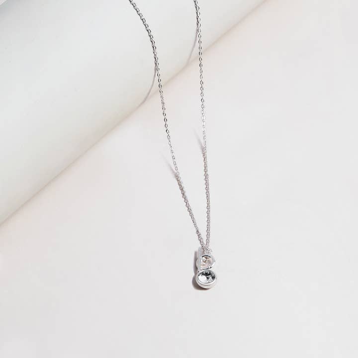 Super Amazing - Wholesale Pendant/Charm Necklace - Bezel Set Crystal Fob Necklace2