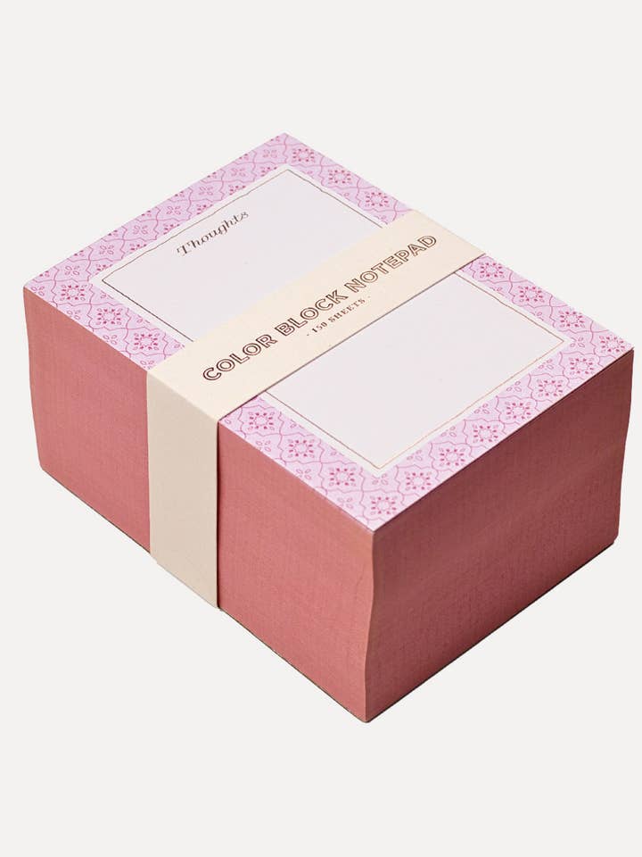 PAD, Moroccan Moorish - Notepad Color Block for wholesale by Elum Designs