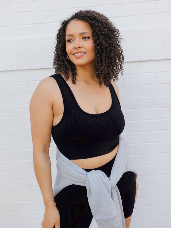 Ribbed Seamless Padded Bra for wholesale by ELIETIAN