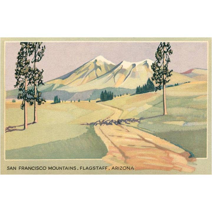 Kunstdruck AZ-309 San Francisco Mountains, Flagstaff für den Großhandel von Found Image Press