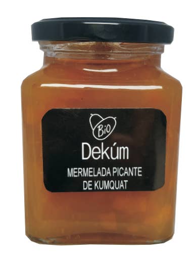 Extra biologische Kumquatmarmelade mit Cayennepfeffer für den Großhandel von DEKÚM