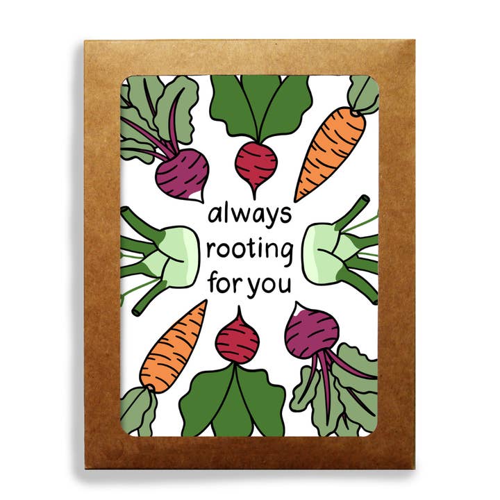 Rooting for You Stationery Set for wholesale by Found Paper LLC
