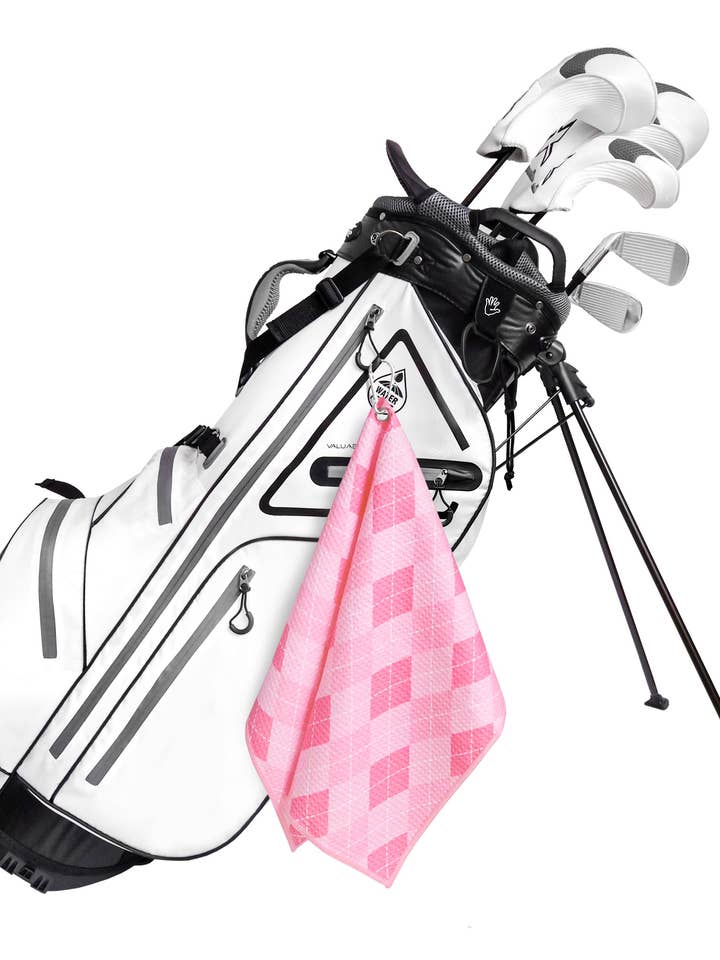 Argyle Microfiber Golf Towel - Set of 2 for wholesale by Playing It Forward