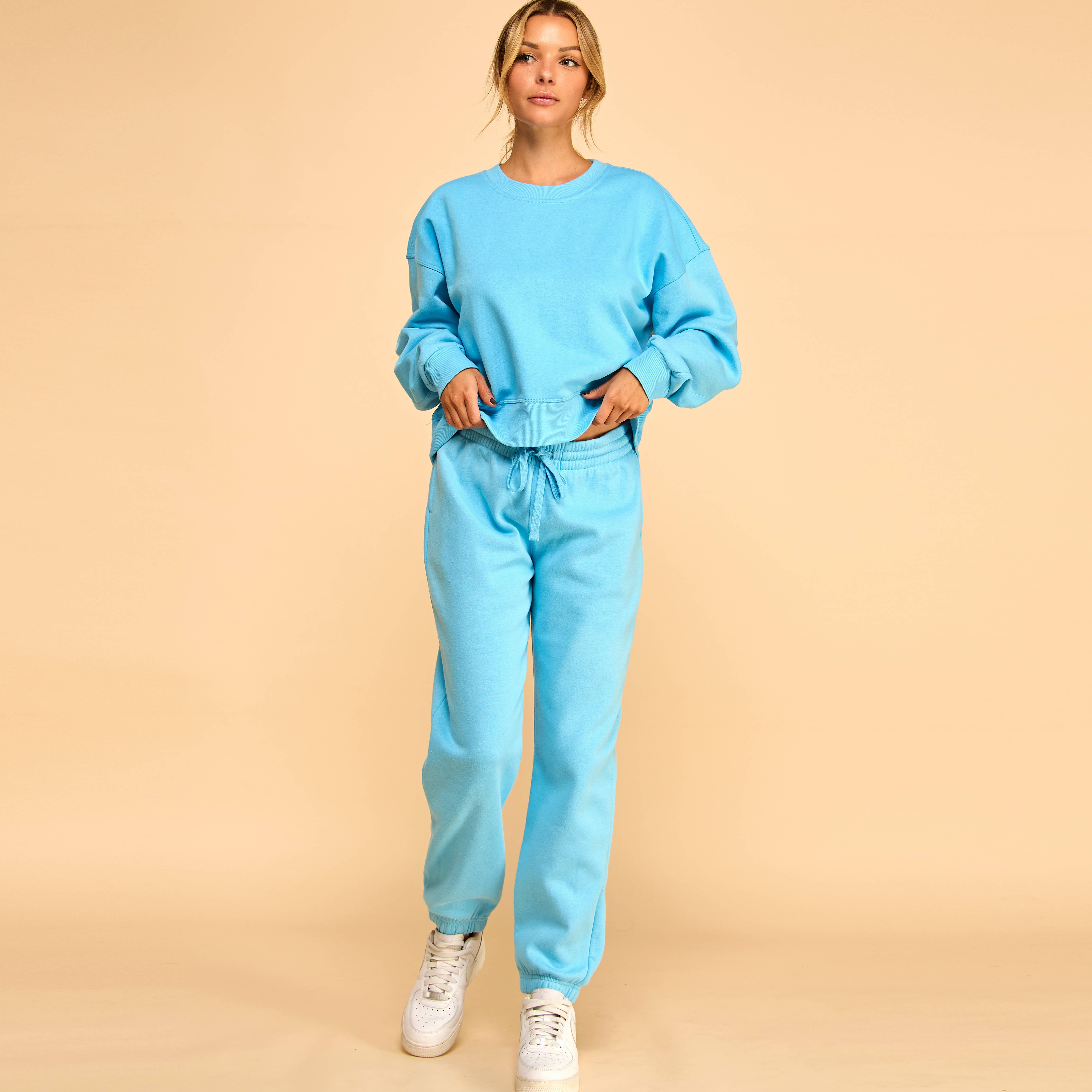 FREEZIA - Vente Sweat-shirt – femme - SWEAT-SHIRT COURT À COL ROND EN MOLLETON ULTRA DOUX-FZ000727