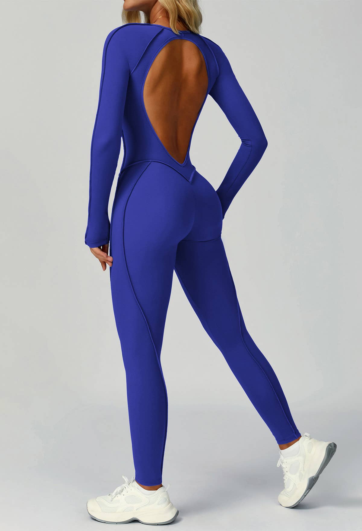 Crave by FW – wholesale Unitard – Dam – Långärmad rygglös yoga one-piece jumpsuit3