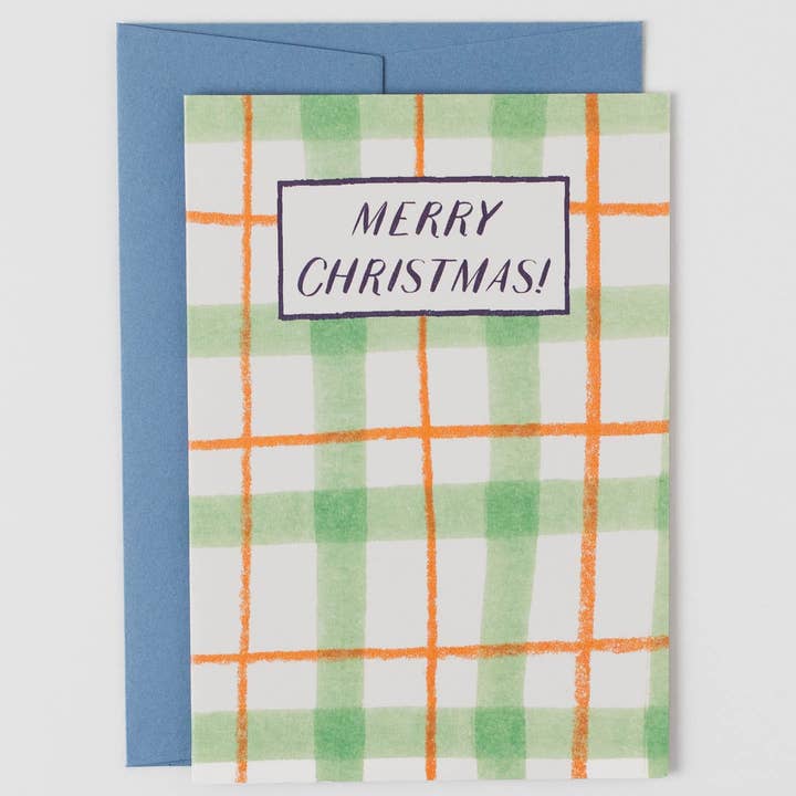 Merry Christmas Plaid | Festive Check | Happy Christmas for wholesale by Peggy & Kate