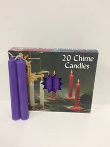 Biedermann & Sons - Vendita all'ingrosso Candele cilindriche/candelieri - Candele Viola a Tubo - Confezione da 20 Candele