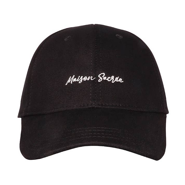 Boné preto La Rose Du Jardin por atacado de Maison Sacrée