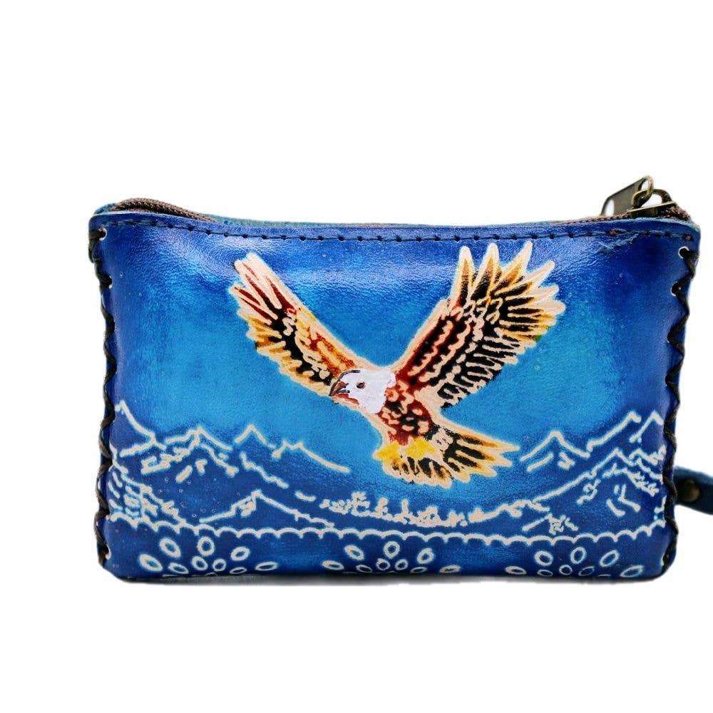 Sunflower Handmade leather inc - Wholesale Coin Purse - Women's - Handmade Leather coin purse credit card American eagle0