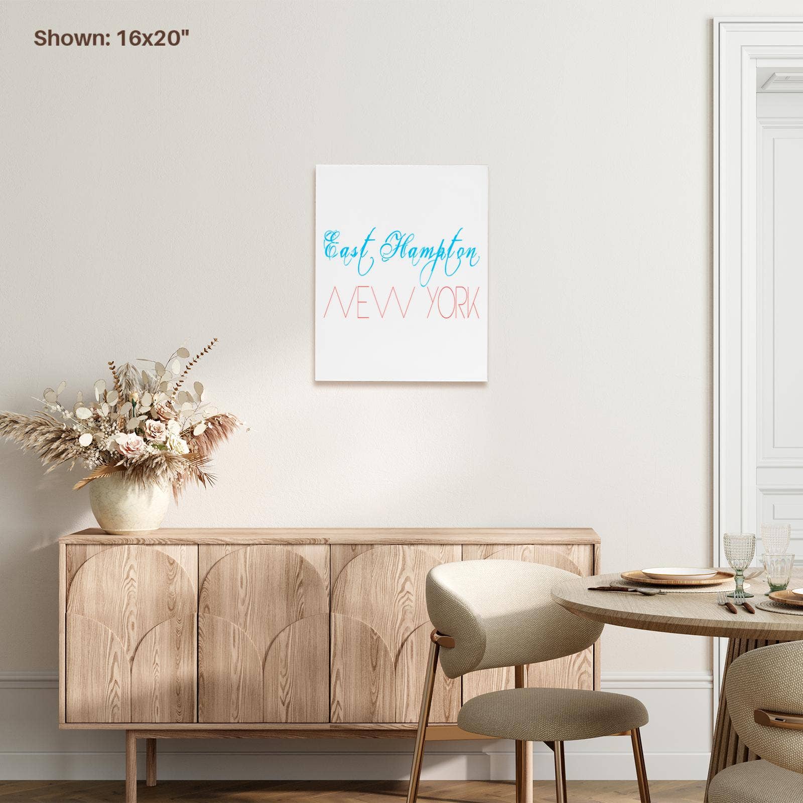 3dRose - Wholesale Art Print - 3dRose, American Beaches - East Hampton, New York, red, blue on white, Museum Grade Canvas Wrap6