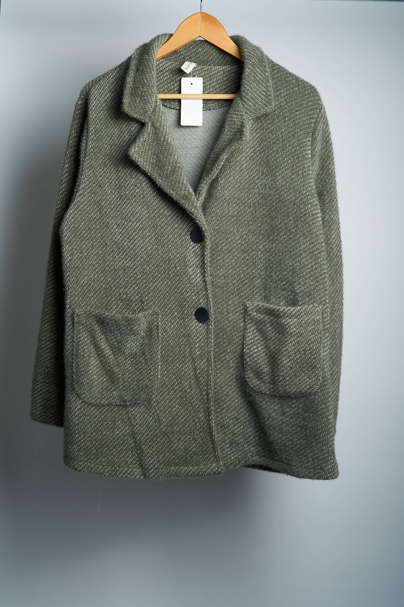 MOOYA – Blusão - Mulher por atacado – Casaco de lã super macio com bolsos - I0383