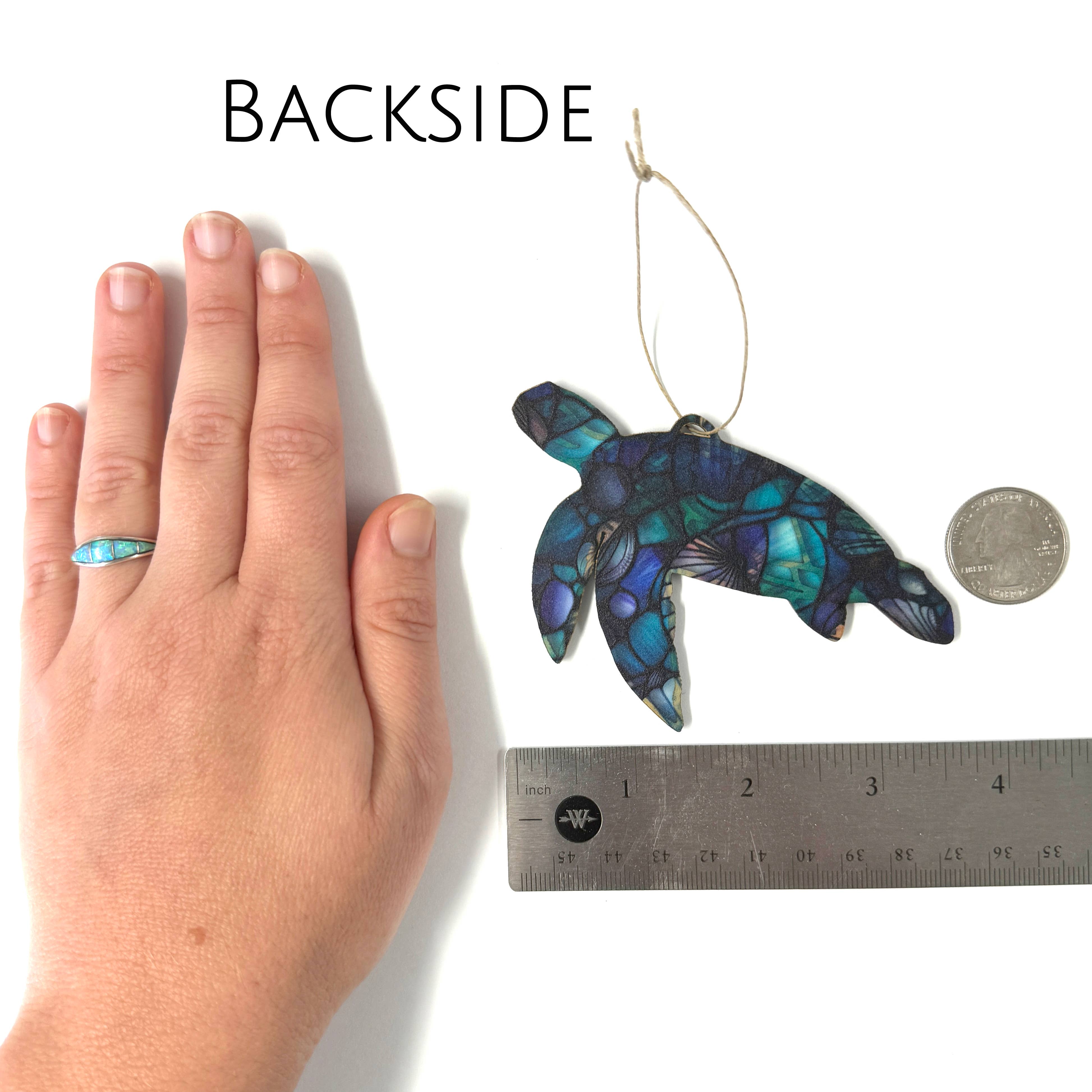 Art by Sharell - Vente Objets de décoration - Ornement de Tortue de Mer | Décoration Murale Côtière4