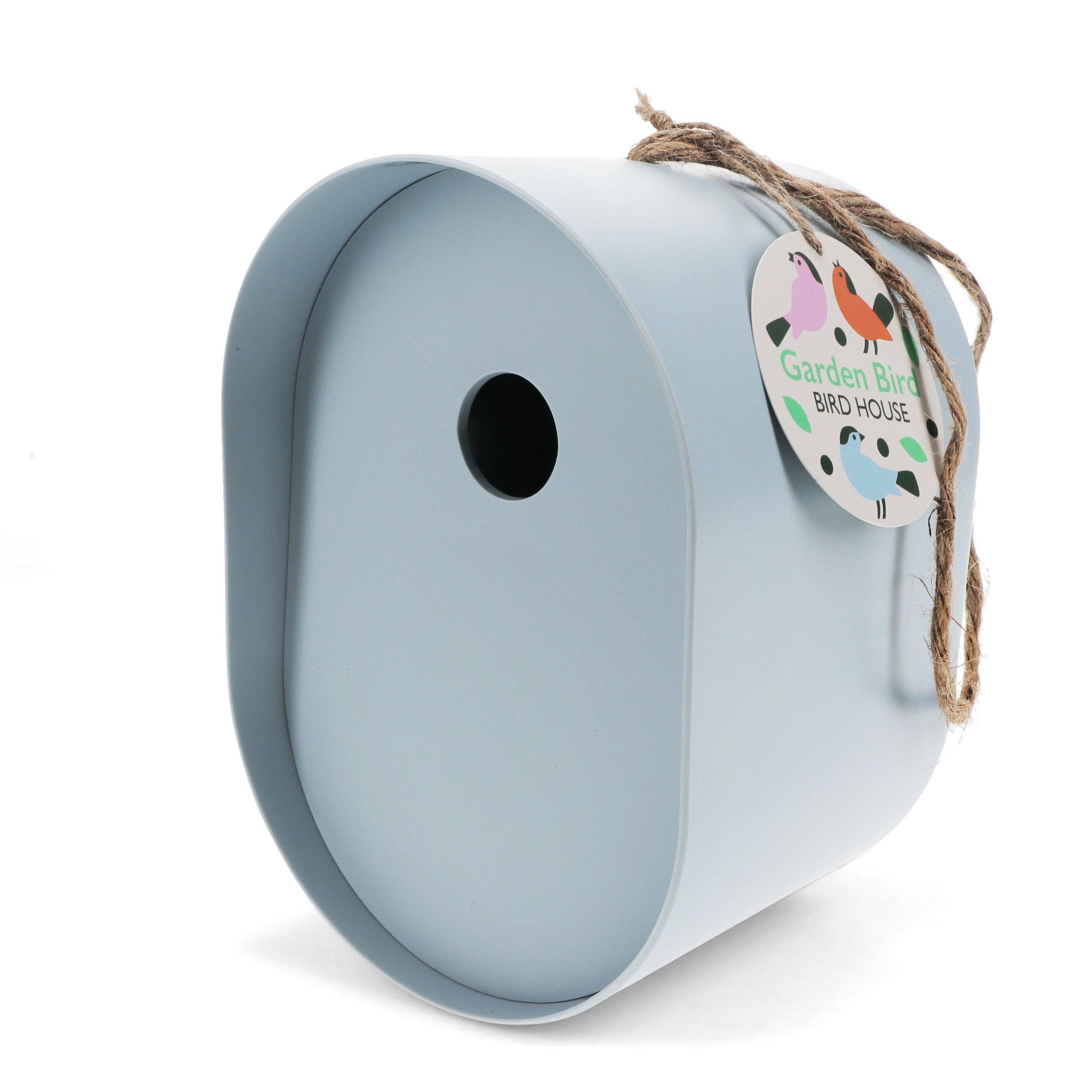 Rex B2B - UK – wholesale Bird house – Oval Bamboo Fibre Birdhouse - Blue0