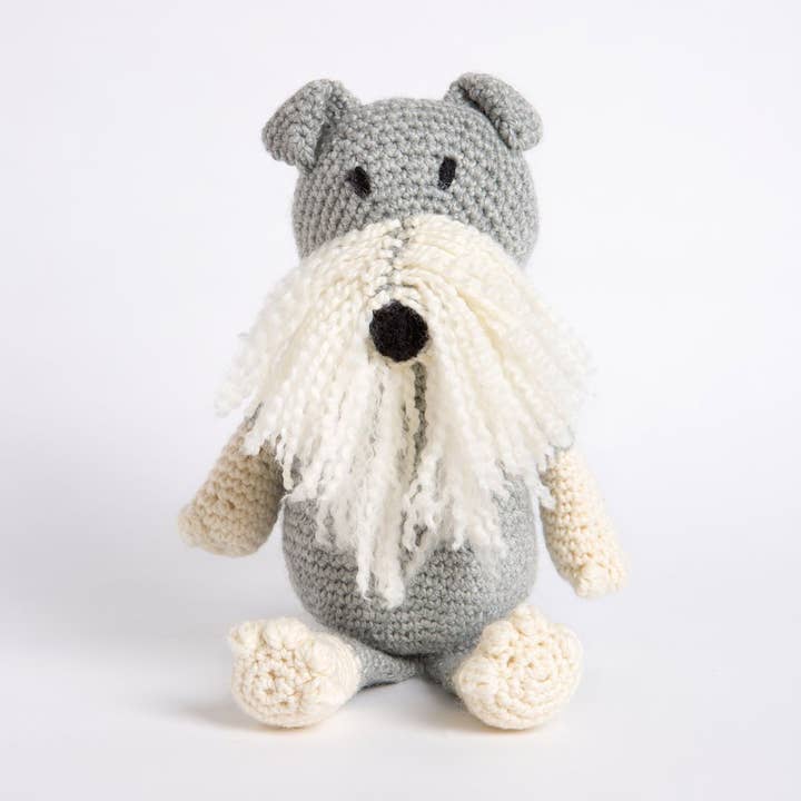 Finlay Dog Crochet Kit for wholesale by Wool Couture Company
