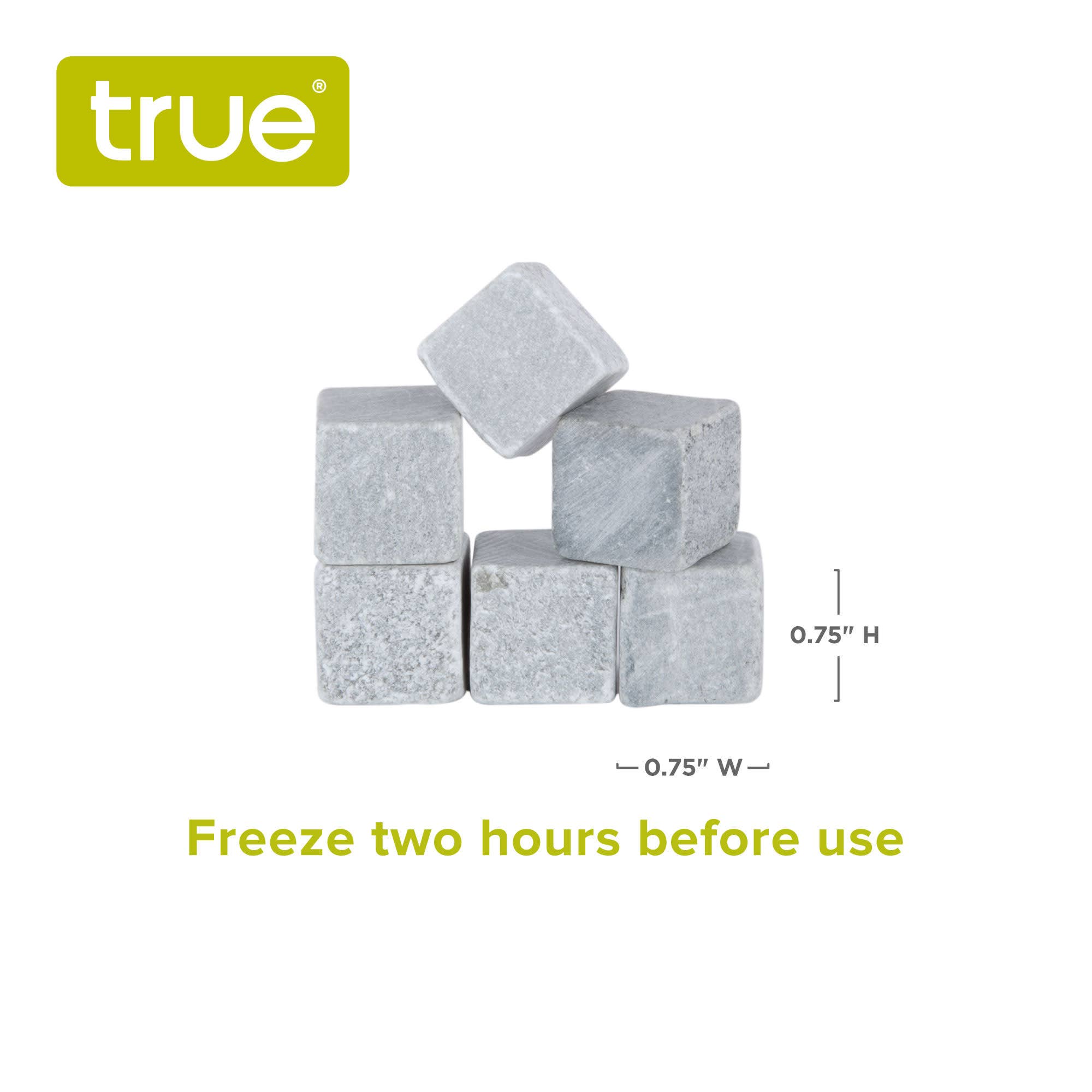 TRUE - Wholesale Drink Chilling Cubes - Glacier Rocks Soapstone Whiskey Chilling Cubes Set of 64