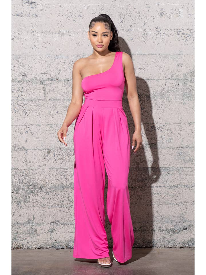 Melrose with Love - Wholesale Jumpsuit - Women's - WIDE LEG , ONE SHOULDER JUMPSUIT5