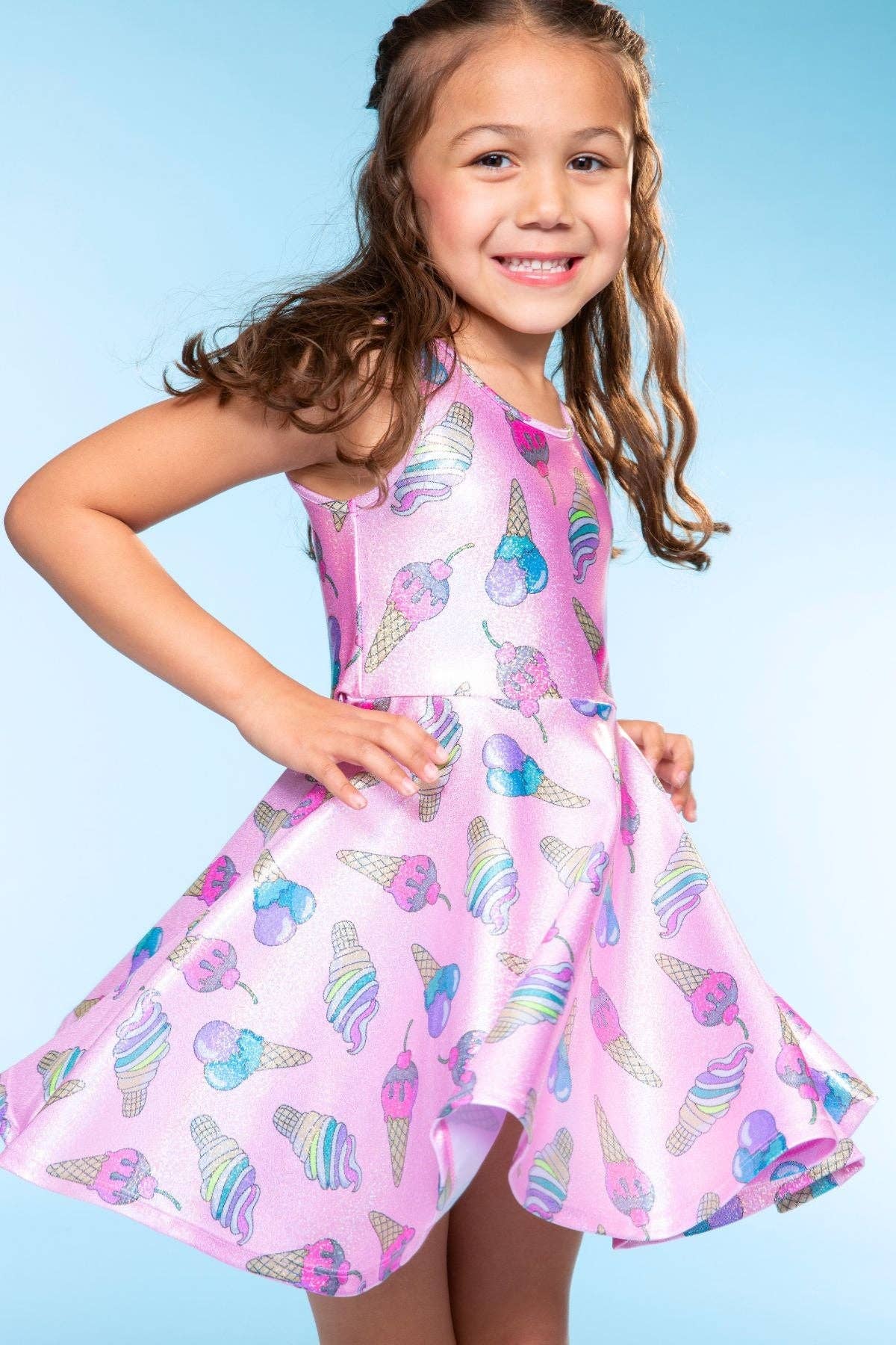 PixieLane - Wholesale Dress - Kids - Glitter Tank Super Twirl Dress34