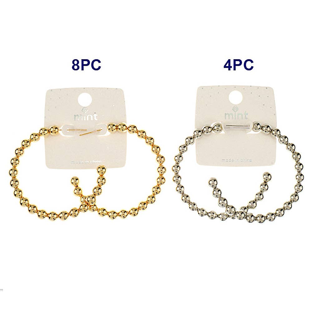 Atlas Fashion - Wholesale Hoop Earrings - Beaded Hoops1