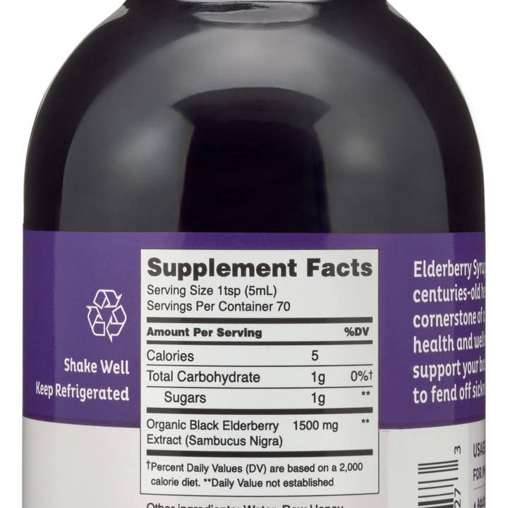 Cassie Green Health – wholesale Oralt tillskott/Vitamin – Cassie grön hälsa fläder sirap 12oz2