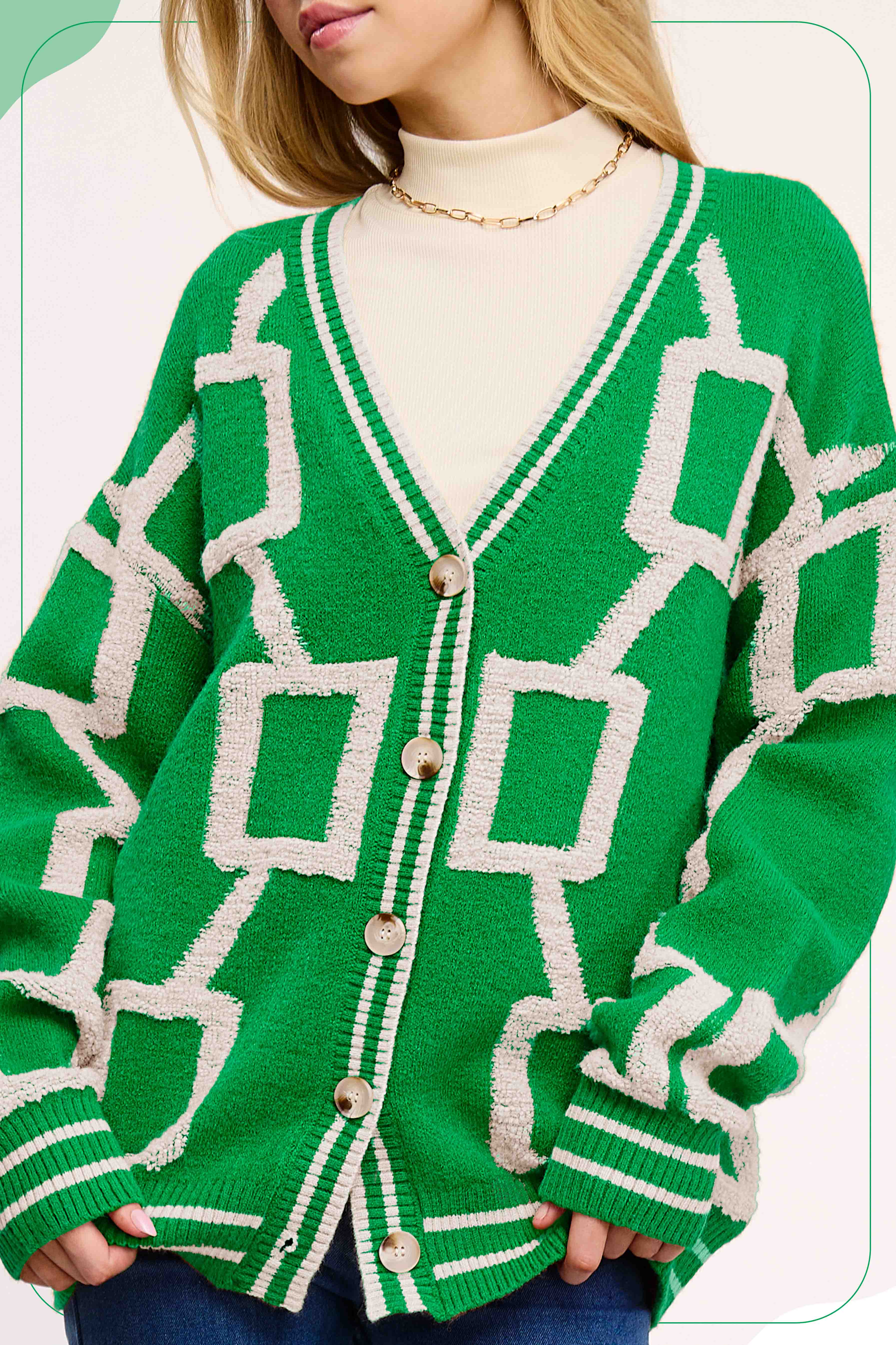 La Miel - Wholesale Cardigan - Women's - HCC2177-Loose Fit Drop Shoulder Cozy Knit Cardigan15