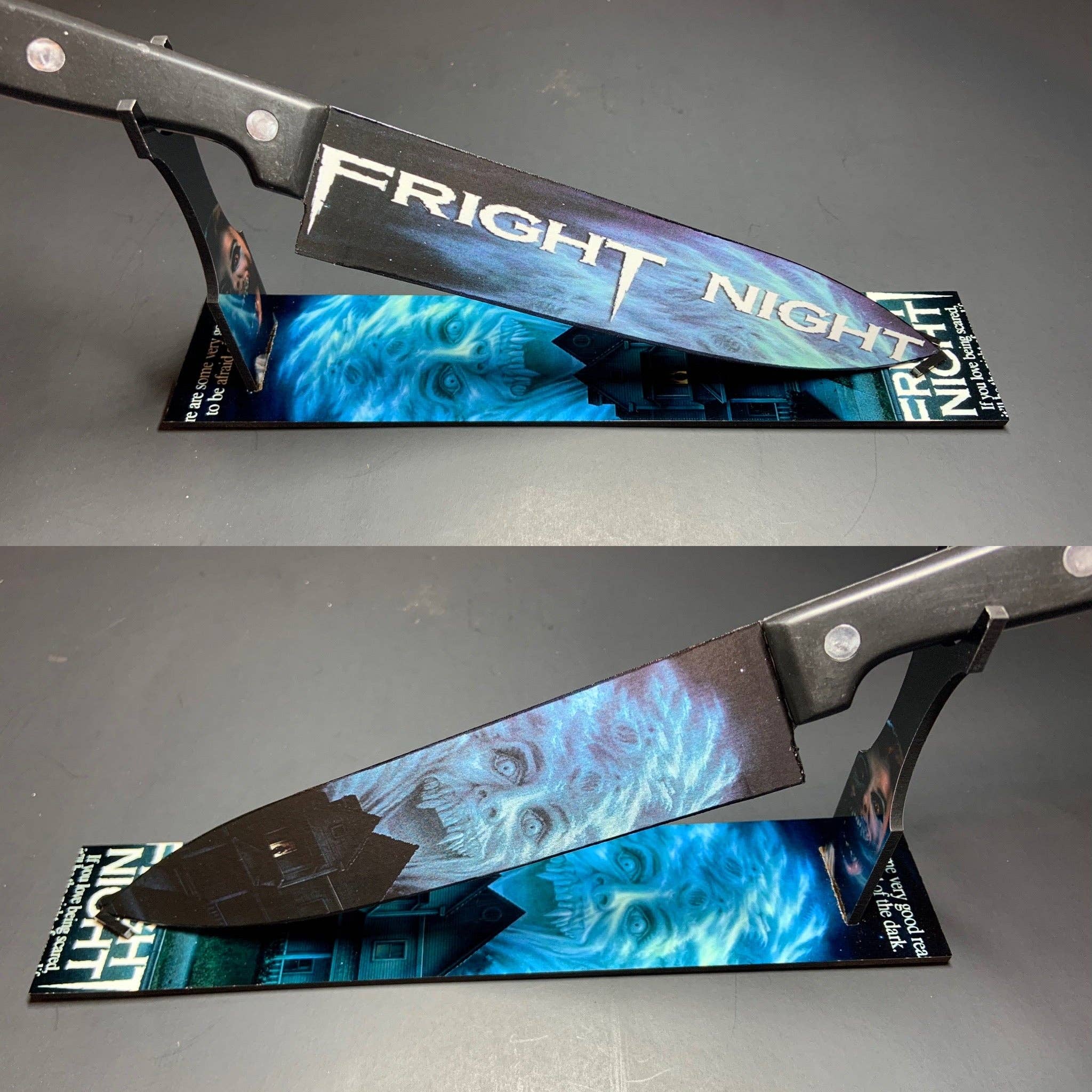 Dead Dave Designs - Wholesale Kitchen/Utility Knife - Fright Night 1985 80's Horror Kitchen Knife With/Without Sublimated Stand4