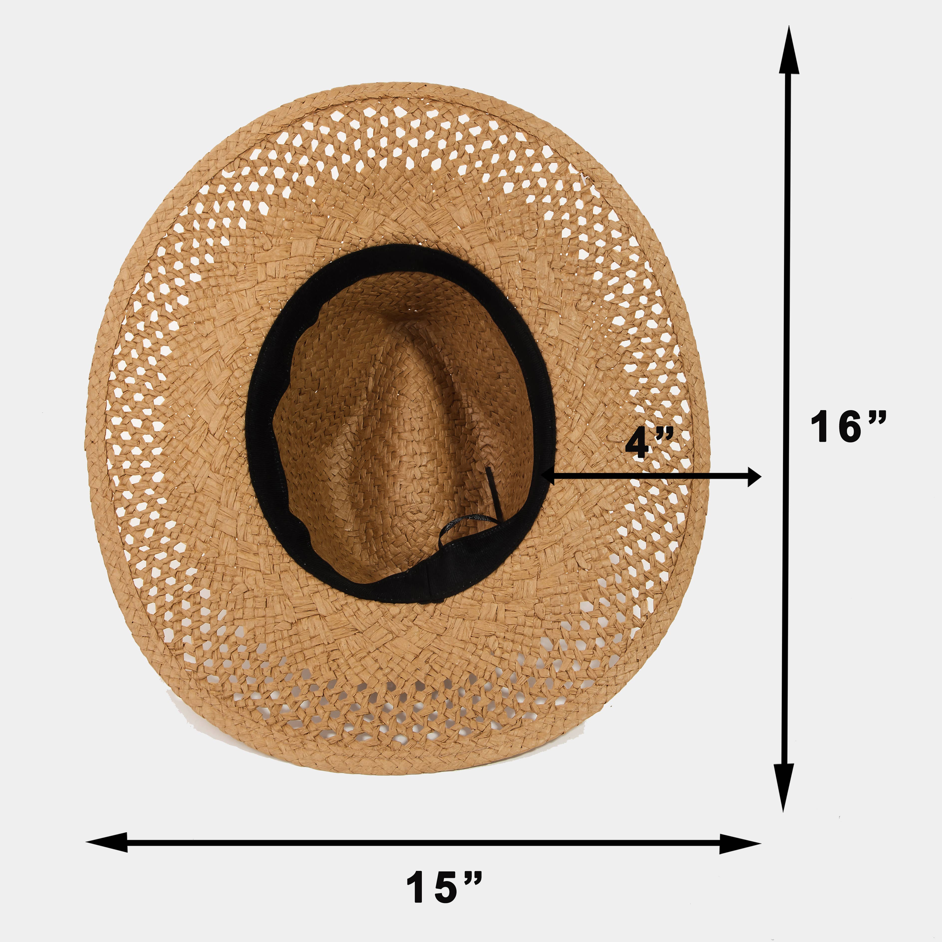 Collections by Fame Accessories - Wholesale Straw Hat - Women's - Basket Weave Straw Sun Hat4